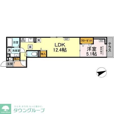 D-ROOM八幡町の物件間取画像